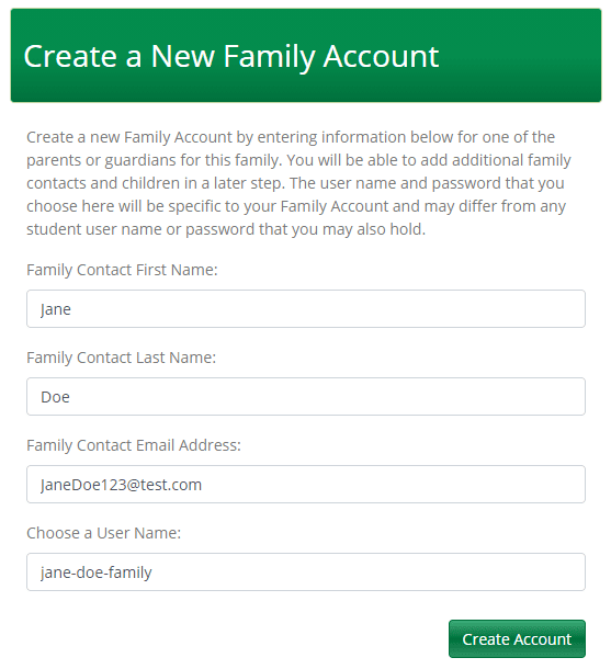 screenshot camp registration instruction