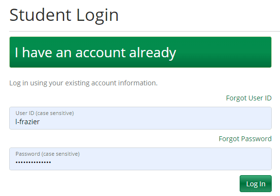 screenshot with camp registration instructions