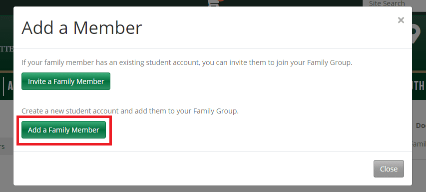 screenshot with camp registration instructions