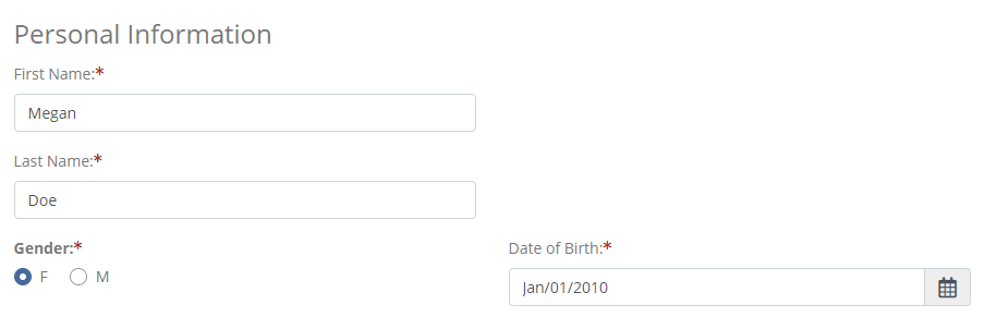 screenshot with camp registration instructions