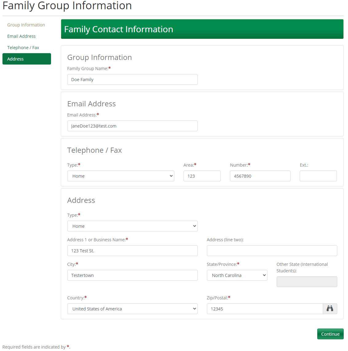 screenshot how to change the family name